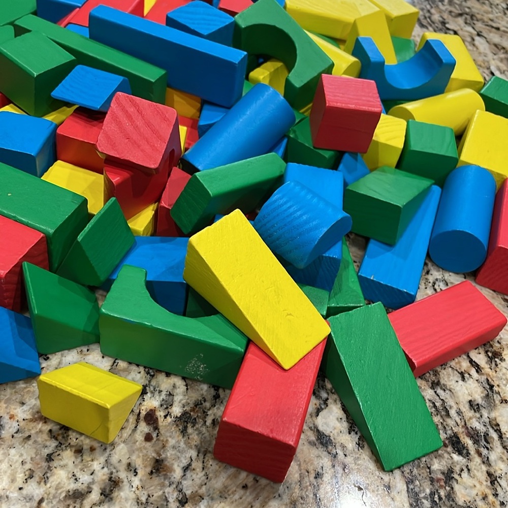 Multi Color Wood Blocks - Picture 5 of 7